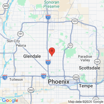 Map to Sonrisa Dental LLC office in Phoenix, AZ