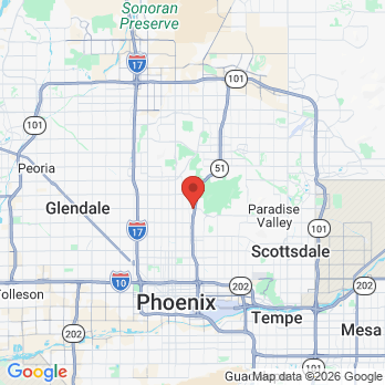 Map to Bruce L Nelson DDS PC office in Phoenix, AZ
