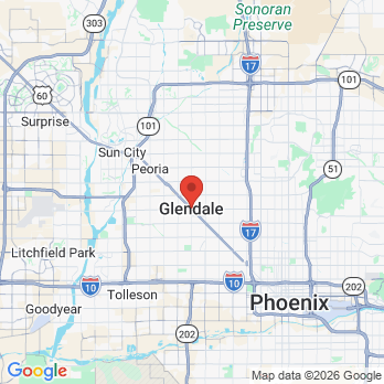Map to Dar Dental Care office in Glendale, AZ