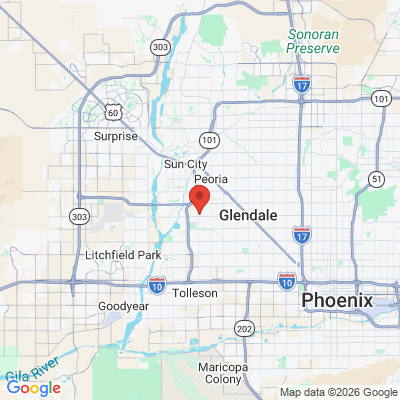 Map to  office in Glendale, AZ