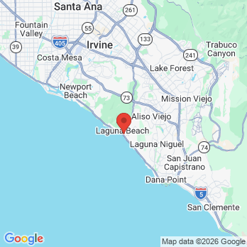 Map to Dr. Mark Brisley DDS office in Laguna Beach, CA