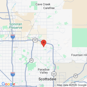 Map to Perfect Teeth  office in Scottsdale, AZ
