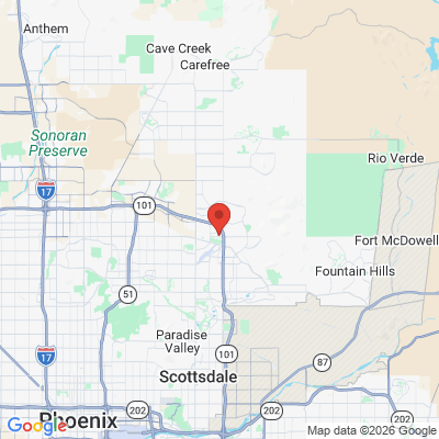 Map to GOREgeous Smiles office in Scottsdale, AZ