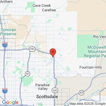 Map to The Pogue Center office in Scottsdale, AZ