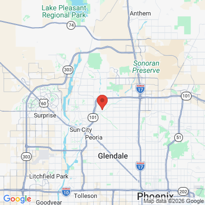 Map to The Grove Family Dental office in Glendale, AZ