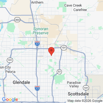 Map to Lookout Mountain Family Dentistry office in Phoenix, AZ