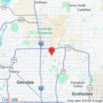Map to Wee Care Dental office in Phoenix, AZ