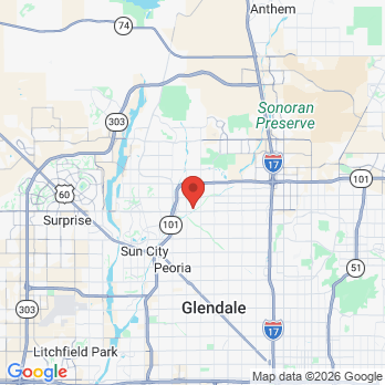 Map to I Smile Implant and Surgical Center office in Glendale, AZ