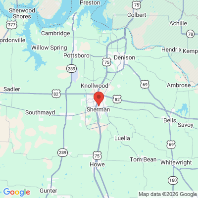 Map to  office in Sherman, TX