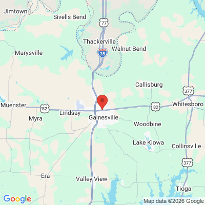 Map to  office in Gainesville, TX