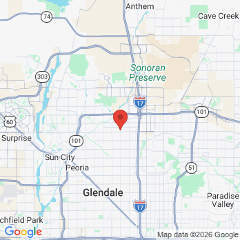 Map to William C Kaus DDS office in Glendale, AZ
