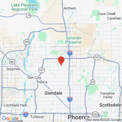 Map to William C Kaus DDS office in Glendale, AZ