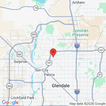 Map to Desert Valley Pediatric Dentistry - Arrowhead  office in Glendale, AZ