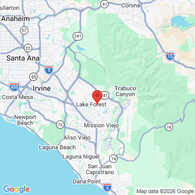 Map to  office in Lake Forest, CA