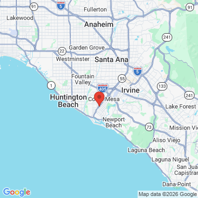 Map to ASD dental  office in Costa Mesa, CA