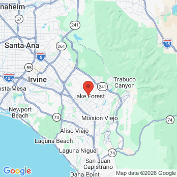 Map to Eli Orthodontics office in Lake Forest, CA
