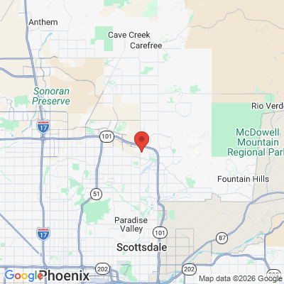 Map to Pure Smiles office in Scottsdale, AZ
