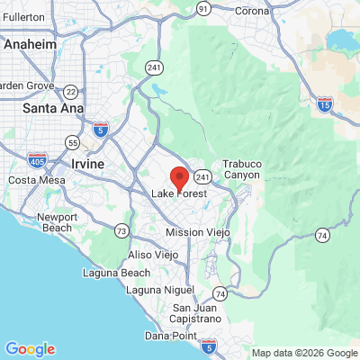 Map to  office in Lake Forest, CA
