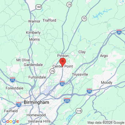 Map to  office in Birmingham, AL