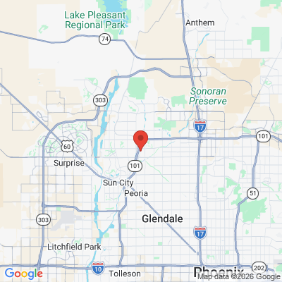 Map to Desert Sun Smiles office in Glendale, AZ