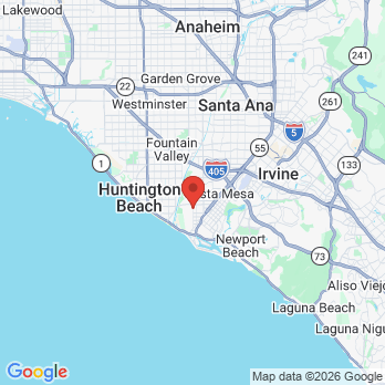 Map to Glint Orthodontics office in Costa Mesa, CA