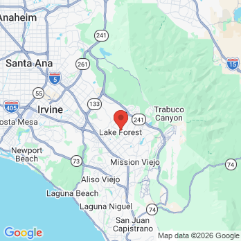 Map to Lake Forest Dental Health Care office in Lake Forest, CA