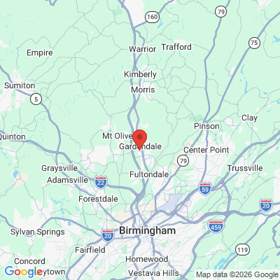 Map to  office in Gardendale, AL