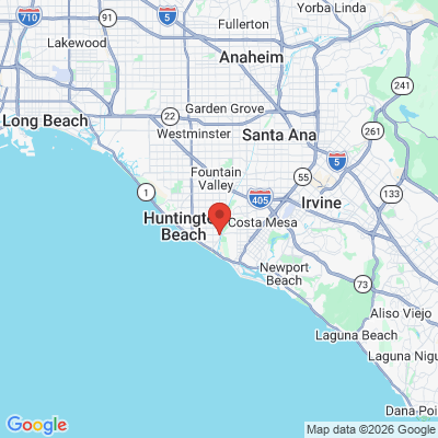 Map to Smile HB Dental and Orthodontics office in Huntington Beach, CA