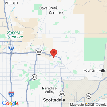 Map to S&C Dental office in Scottsdale, AZ