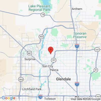 Map to Universal Smiles  office in peoria, AZ