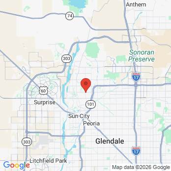 Map to Reflections Dental  office in Peoria, AZ