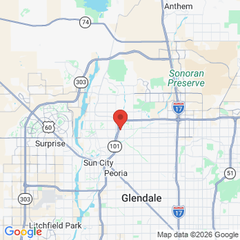 Map to Armendariz Family Dentistry office in Glendale, AZ