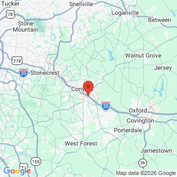 Map to East Atlanta Endodontics office in Conyers, GA