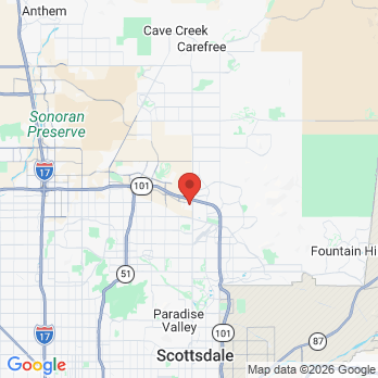 Map to Santucci Orthodontics office in Phoenix, AZ