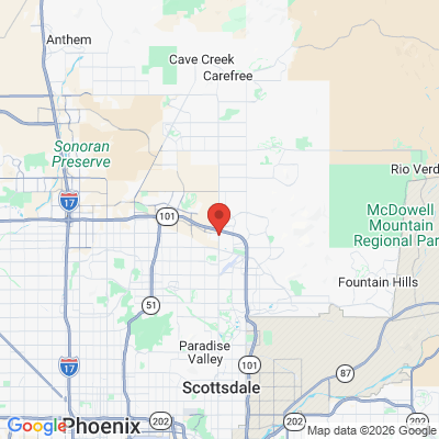 Map to  office in Scottsdale, AZ