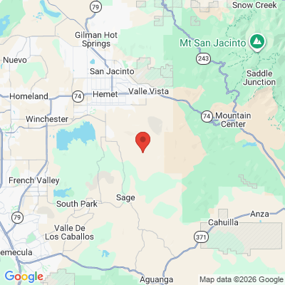 Map to  office in Hemet, CA