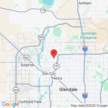 Map to Stanley Dental office in Peoria, AZ