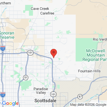 Map to CJ Dentistry office in Scottsdale, AZ