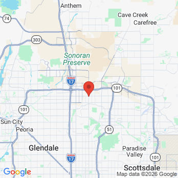 Map to Ultra Dental - North Phoenix office in Phoenix, AZ