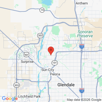 Map to Johnny Smith DMD office in Peoria, AZ