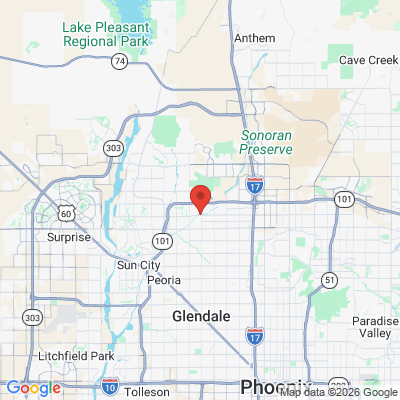 Map to  office in Glendale, AZ