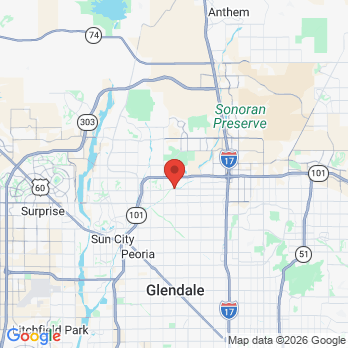 Map to Shine Orthodontics and Pediatric Dentistry office in Glendale, AZ