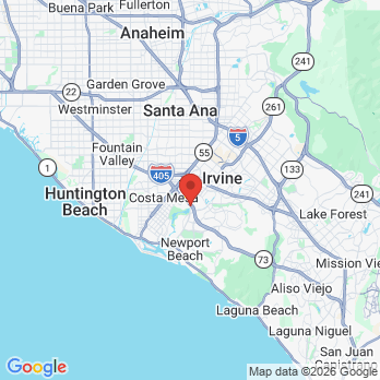 Map to Newport Beach office in Newport Beach, CA
