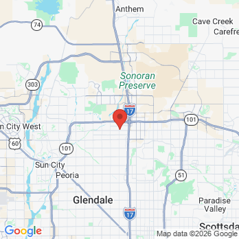 Map to Gentle Dental Deer Valley office in Phoenix, AZ