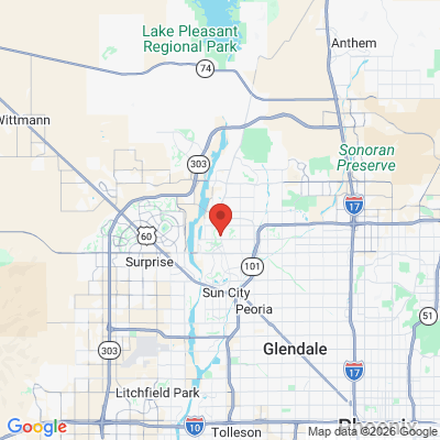Map to Wildflower Dental office in Sun City, AZ