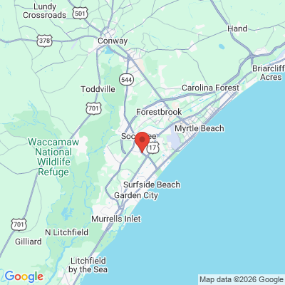 Map to  office in Myrtle Beach, SC