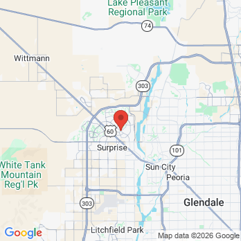 Map to Lameh's Denture Center office in Sun City West, AZ