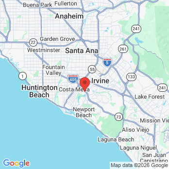 Map to Deborah K. Ruprecht, DDS office in Newport Beach, CA
