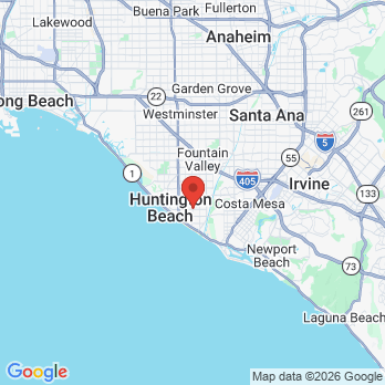 Map to Nguyen Hoaihanh DDS office in Huntington Beach, CA
