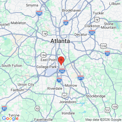 Map to  office in Hapeville, GA